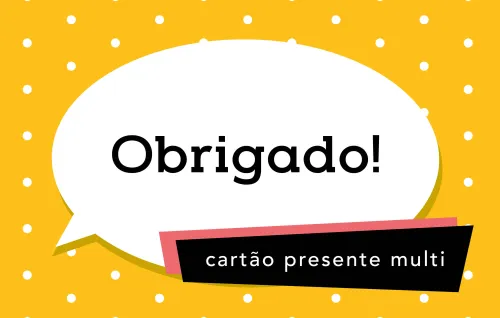 Obrigado Cartão Presente Multi