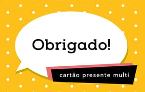 Obrigado Cartão Presente Multi