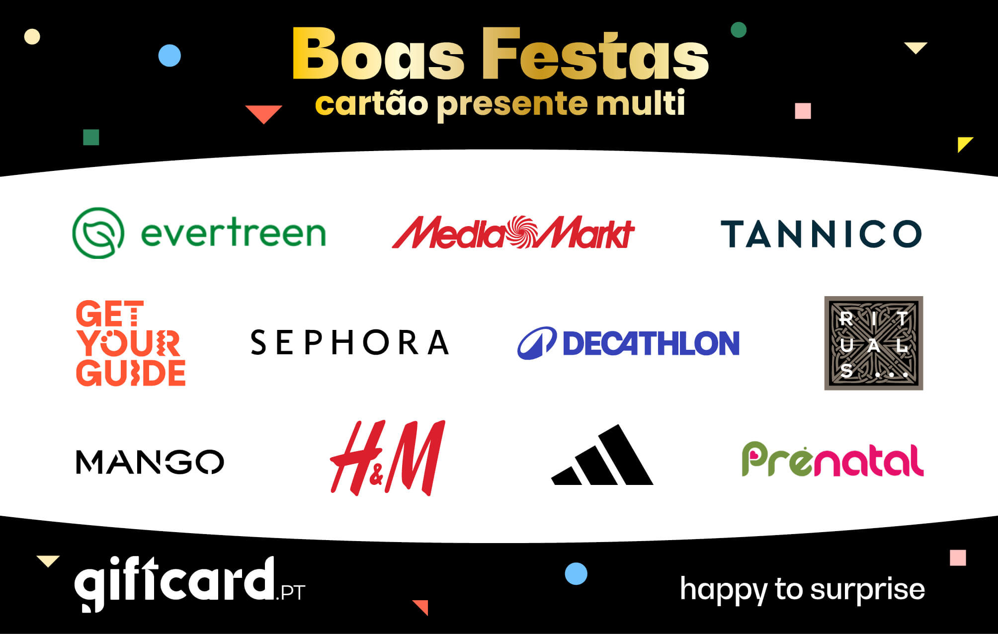 Boas Festas Cartão Presente