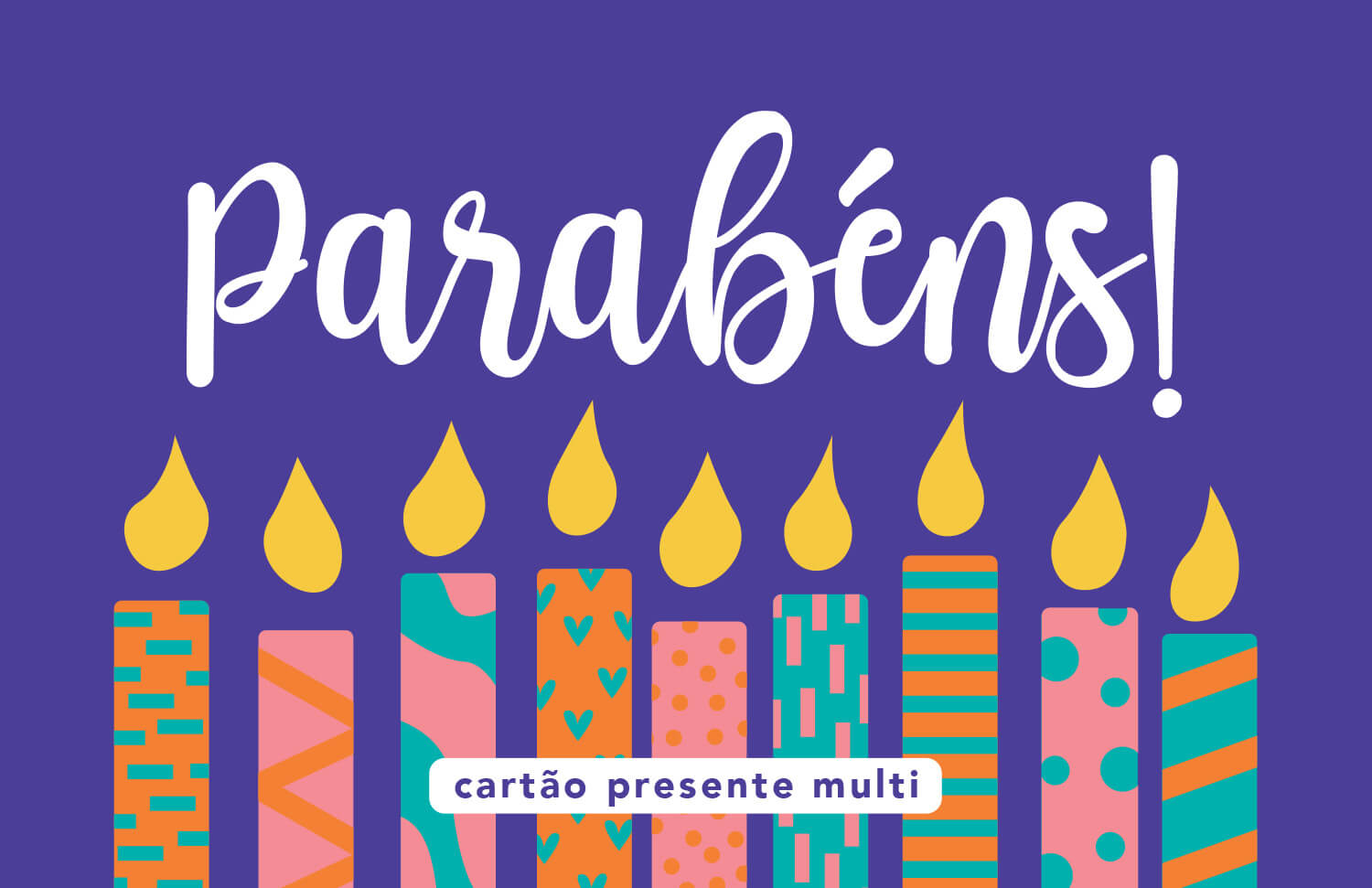 Cartão presente Parabéns