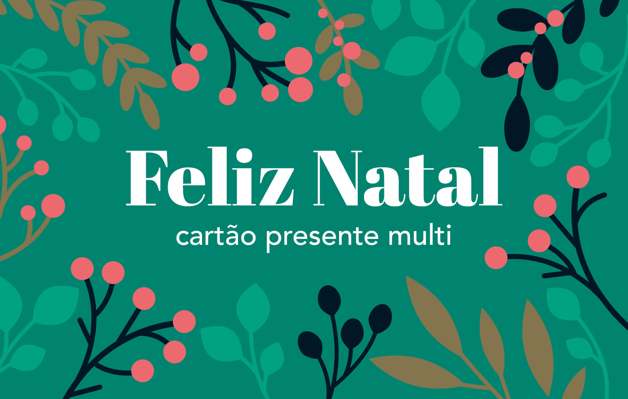 Feliz Natal Cartão Presente