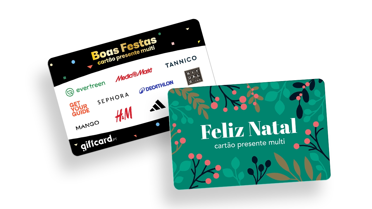 Mostre o seu apreço com um cartão-presente de Natal
