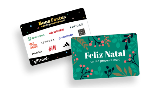Mostre o seu apreço com um cartão-presente de Natal