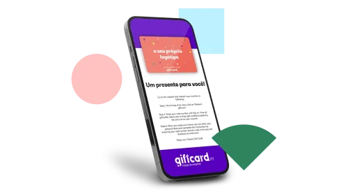 Personalize cartões-presente corporativos para a época festiva