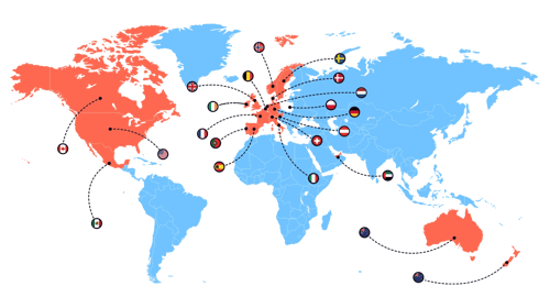 Cartões de oferta internacionais para mais de 20+ países
